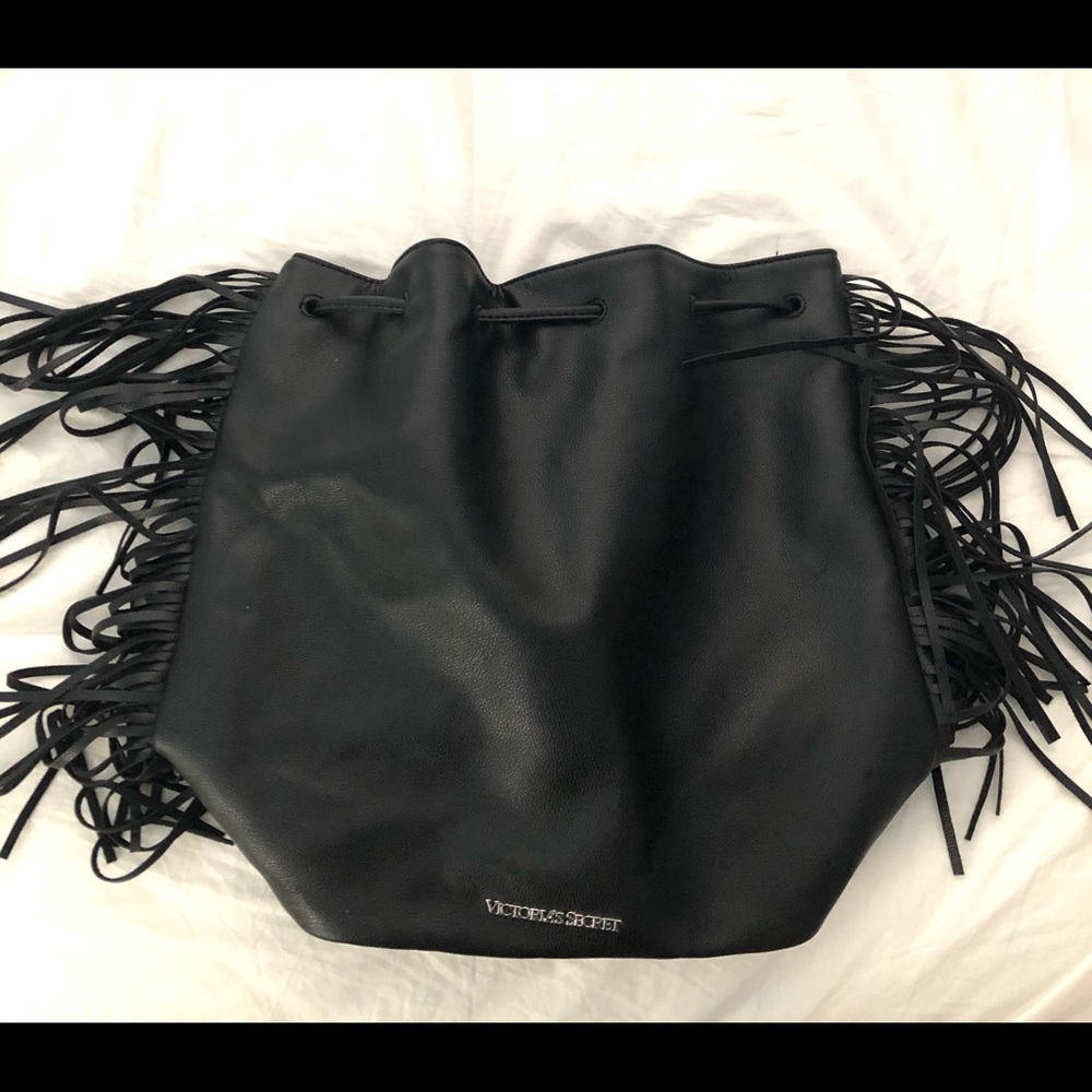 NWT VICTORIA’S SECRET Fringe Drawstring Bag
